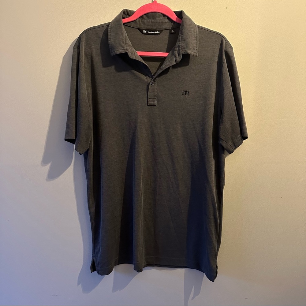 Travis Mathew Men's Gray Polo Shirt